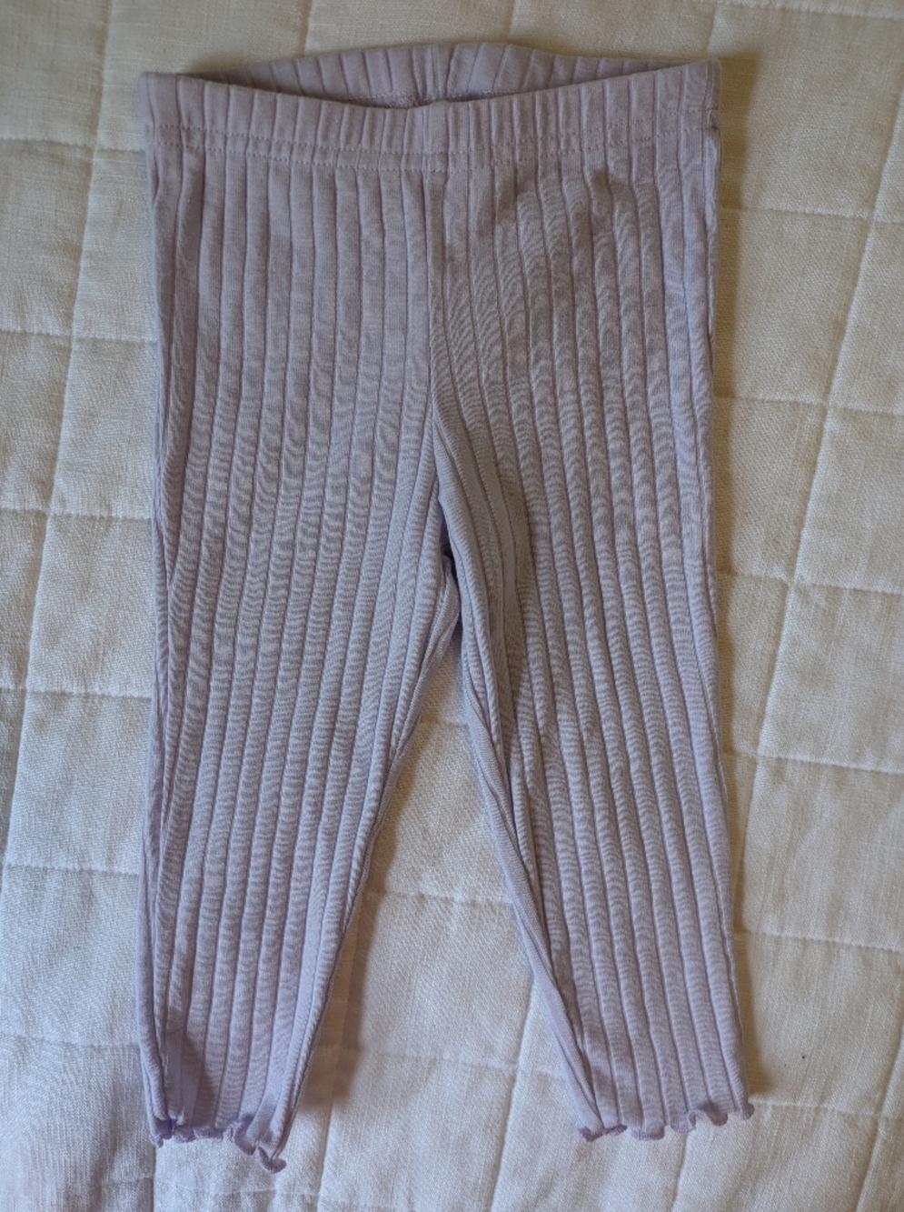 Carter's Ribbed Leggings in Light Lavender